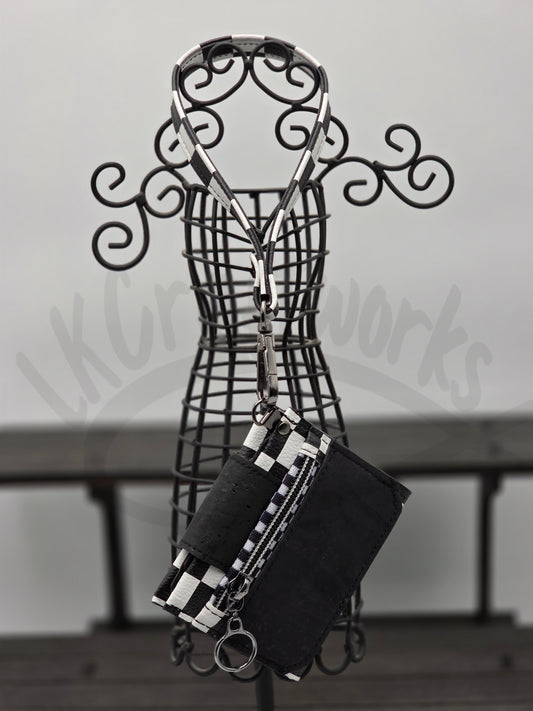 Key Fob Wallet - Checkered