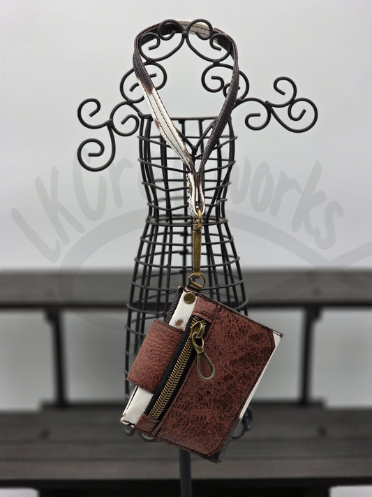 Key Fob Wallet - Cow print