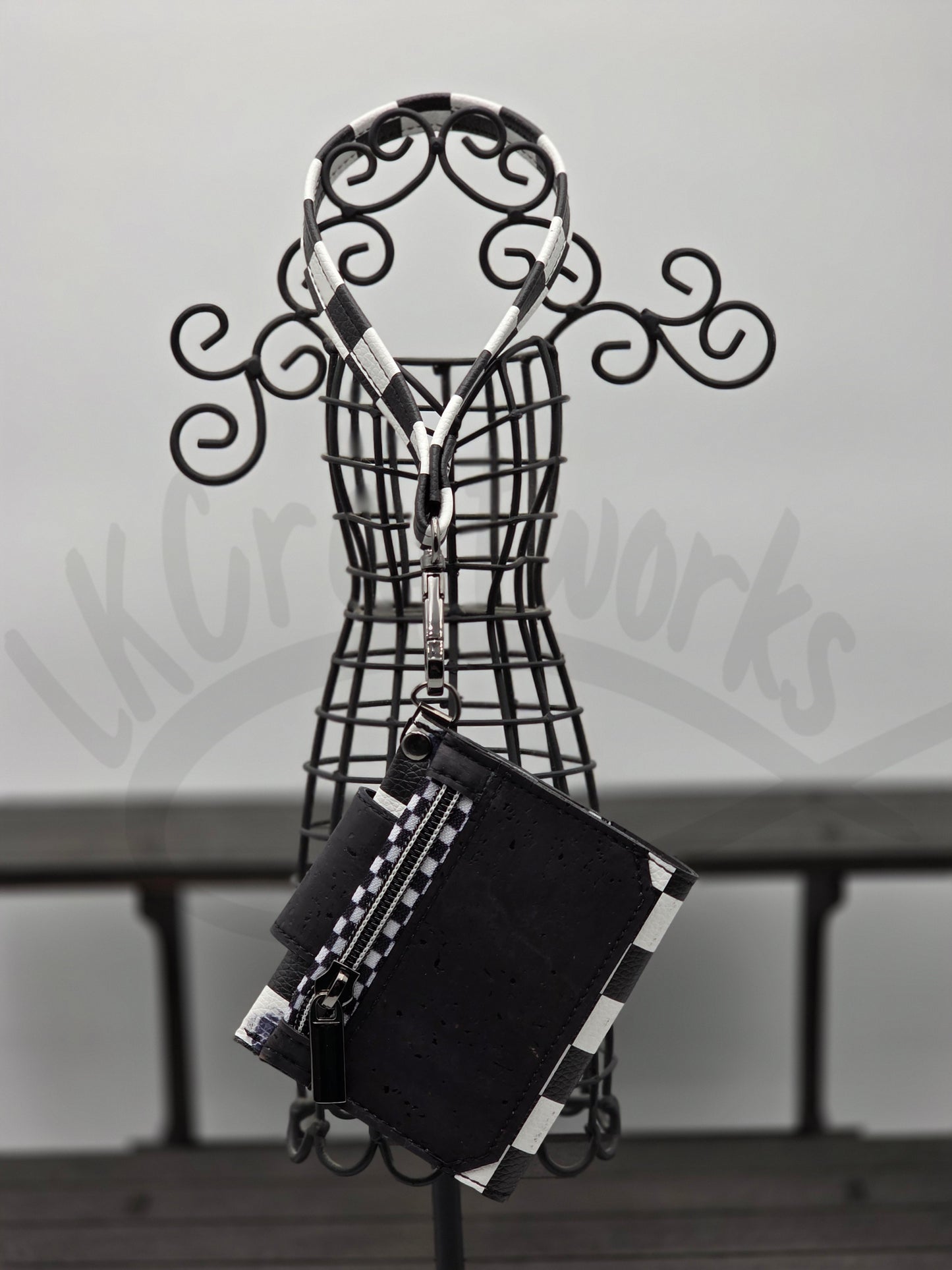 Key Fob Wallet - Checkered