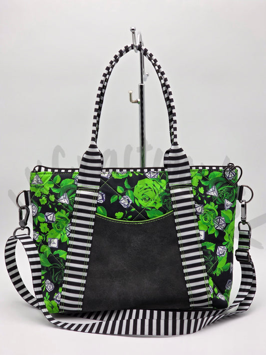 Oxbow Tote - Green roses