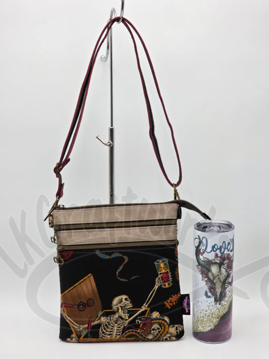 Zippy bag Tall- Black/taupe