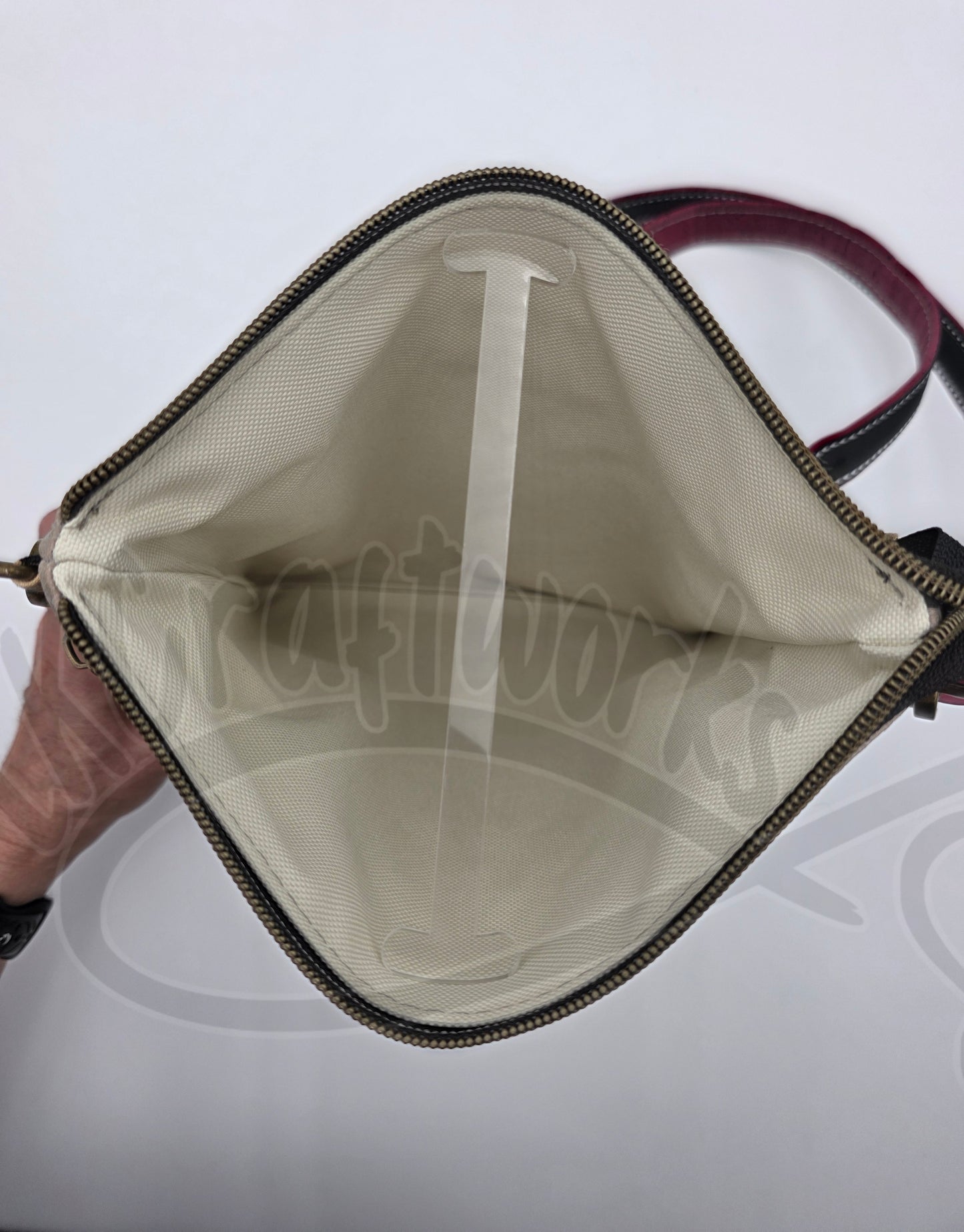 Zippy bag Tall- Black/taupe