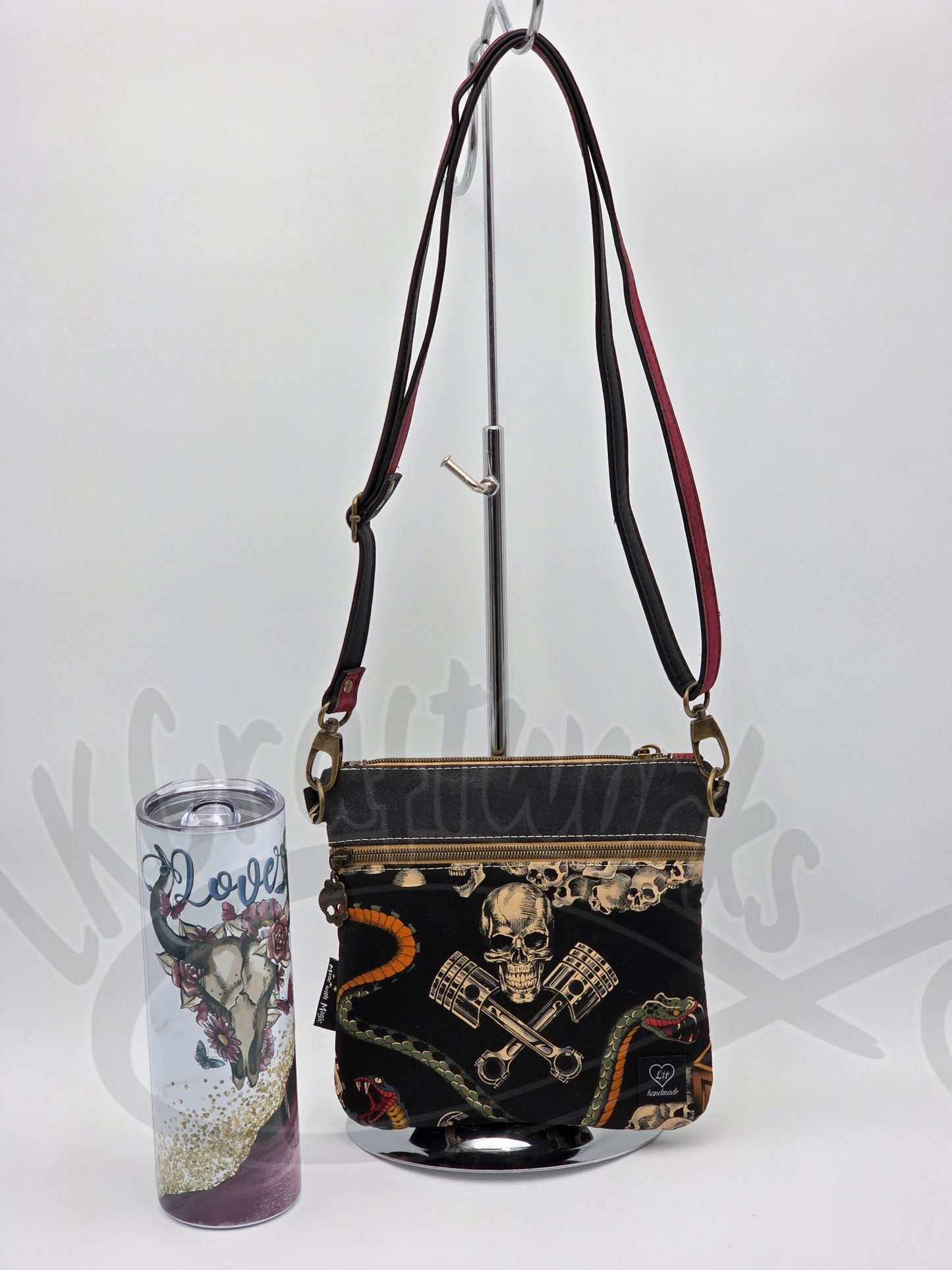 Zippy bag - Charcoal/taupe