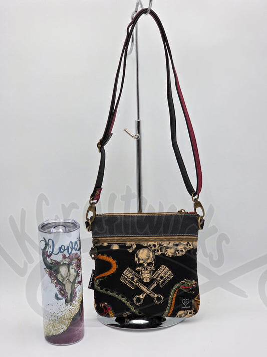 Zippy bag - Charcoal/taupe