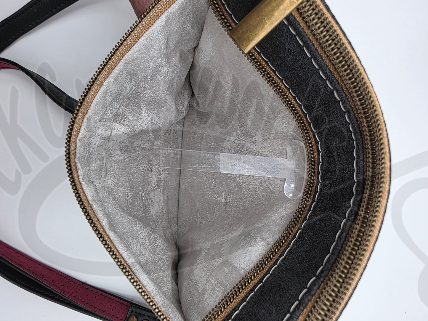 Zippy bag - Charcoal/taupe