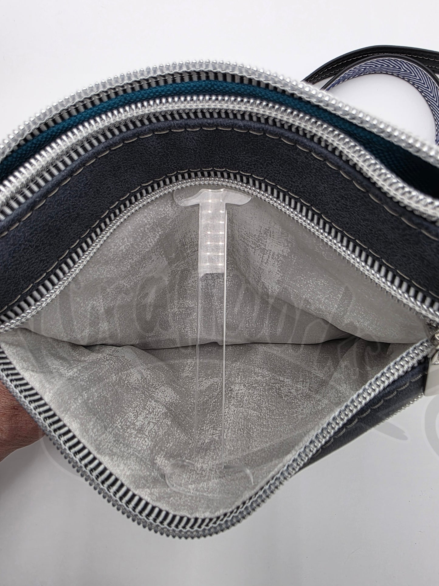 Zippy bag - Grey/blue