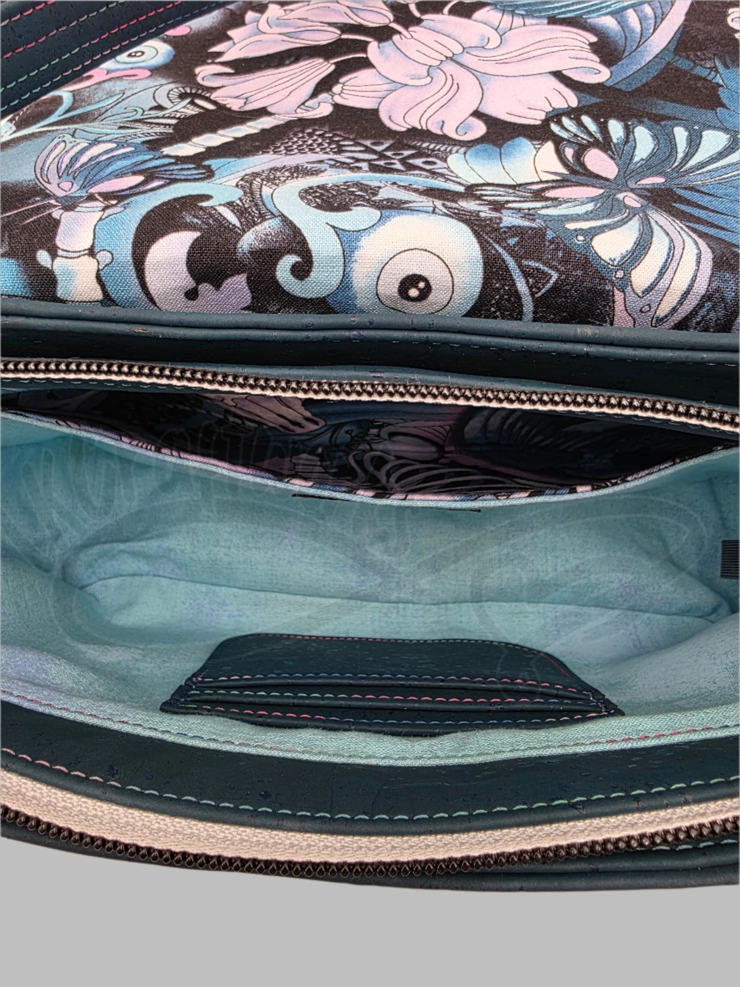 Modified Aries/Pisces crossbody - Teal western