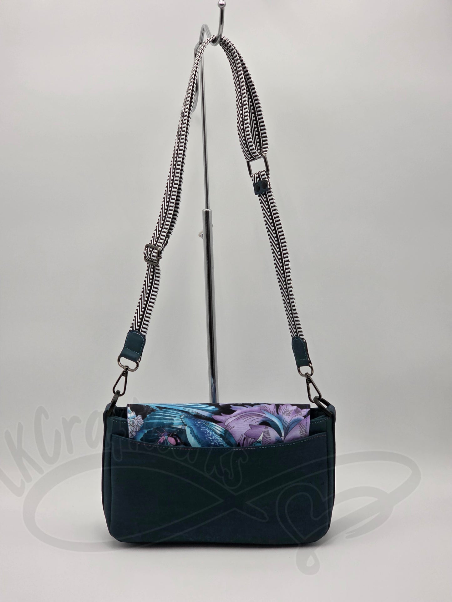 Modified Aries/Pisces crossbody - Teal western