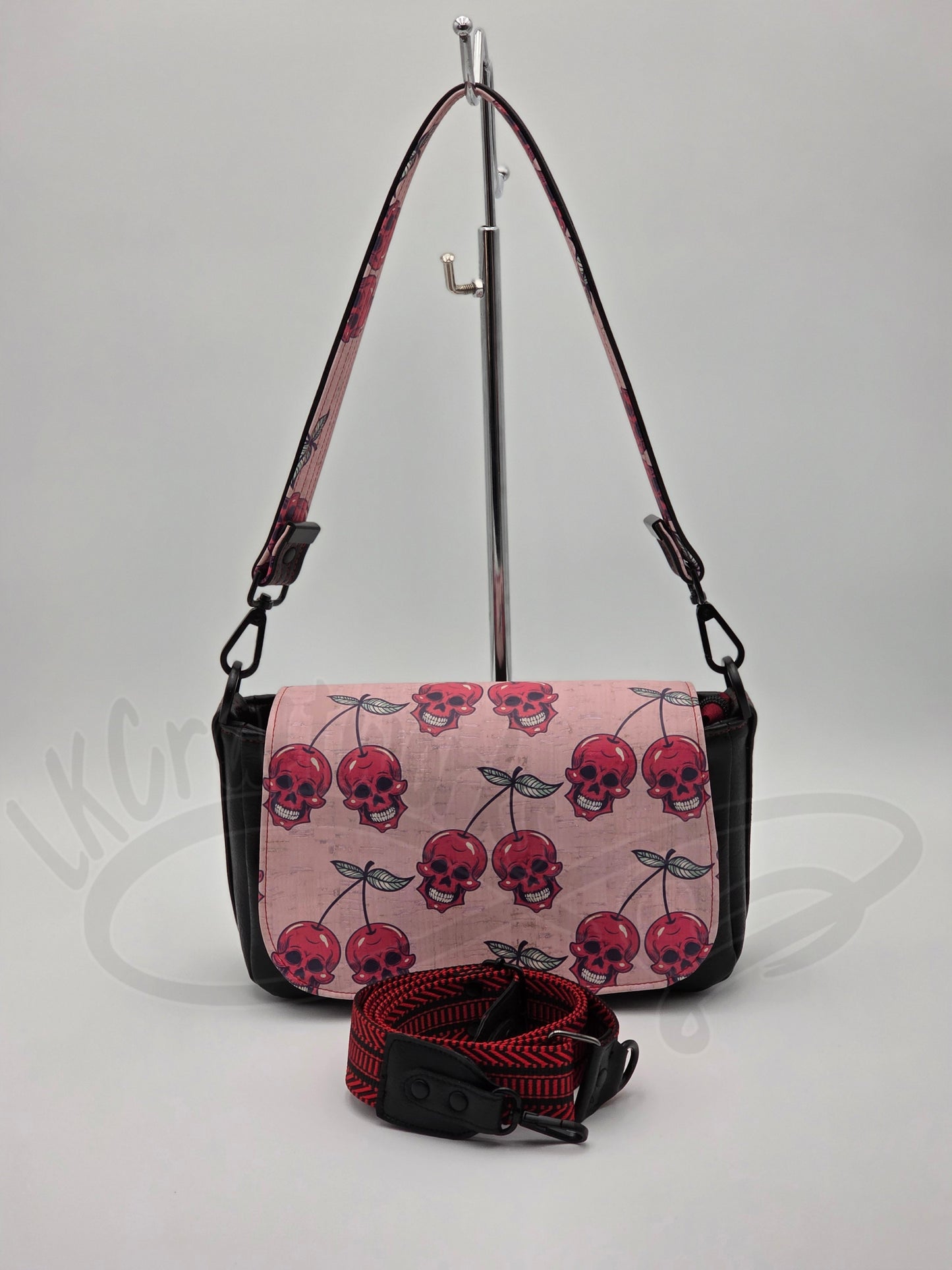 Modified Aries/Pisces Pack Crossbody - Cherry skulls