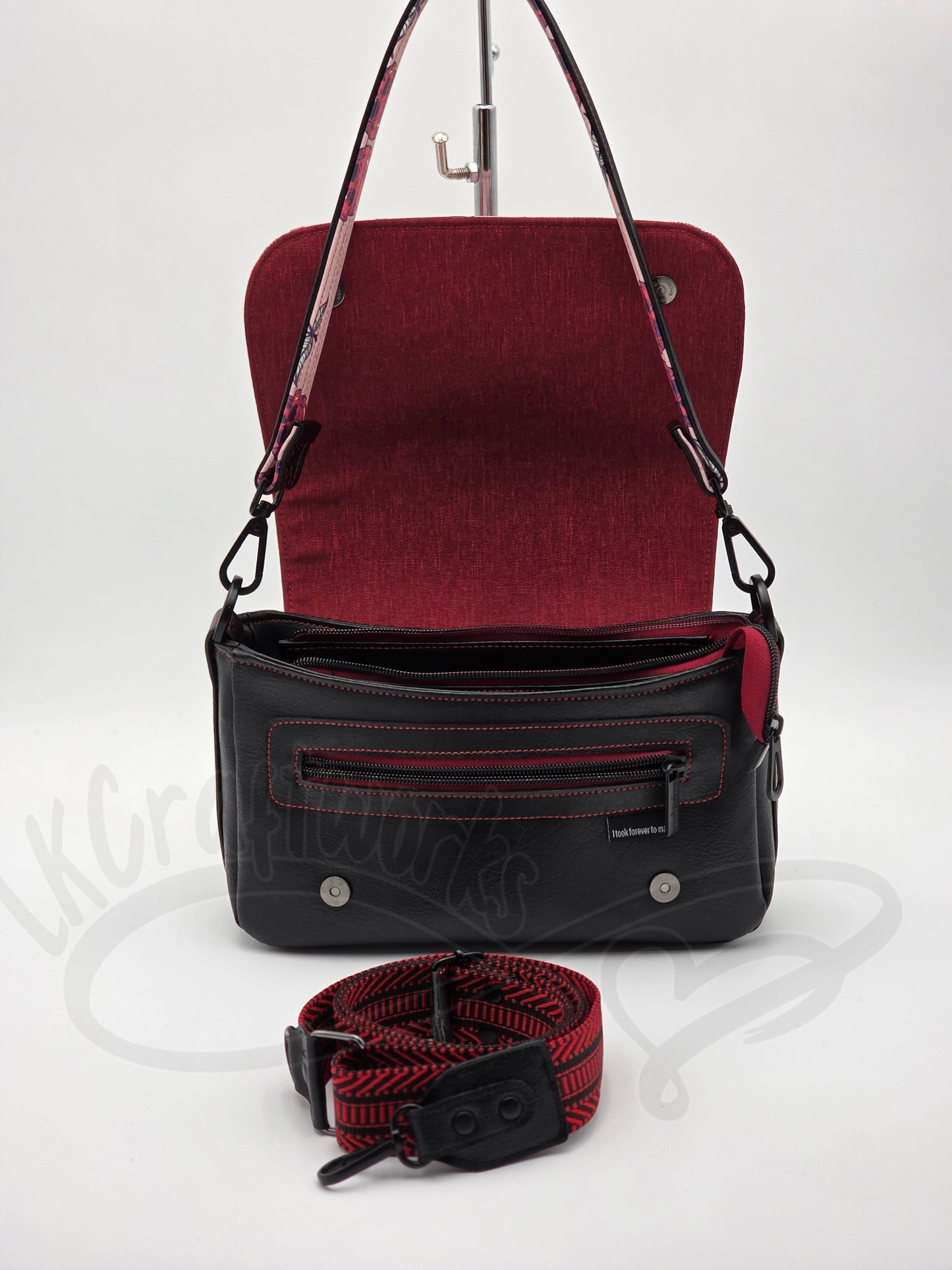 Modified Aries/Pisces Pack Crossbody - Cherry skulls