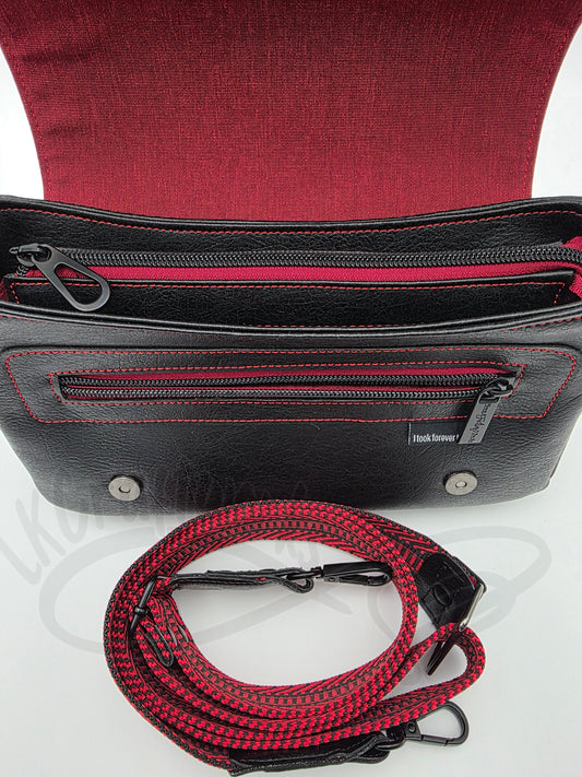Modified Aries/Pisces Pack Crossbody - Cherry skulls