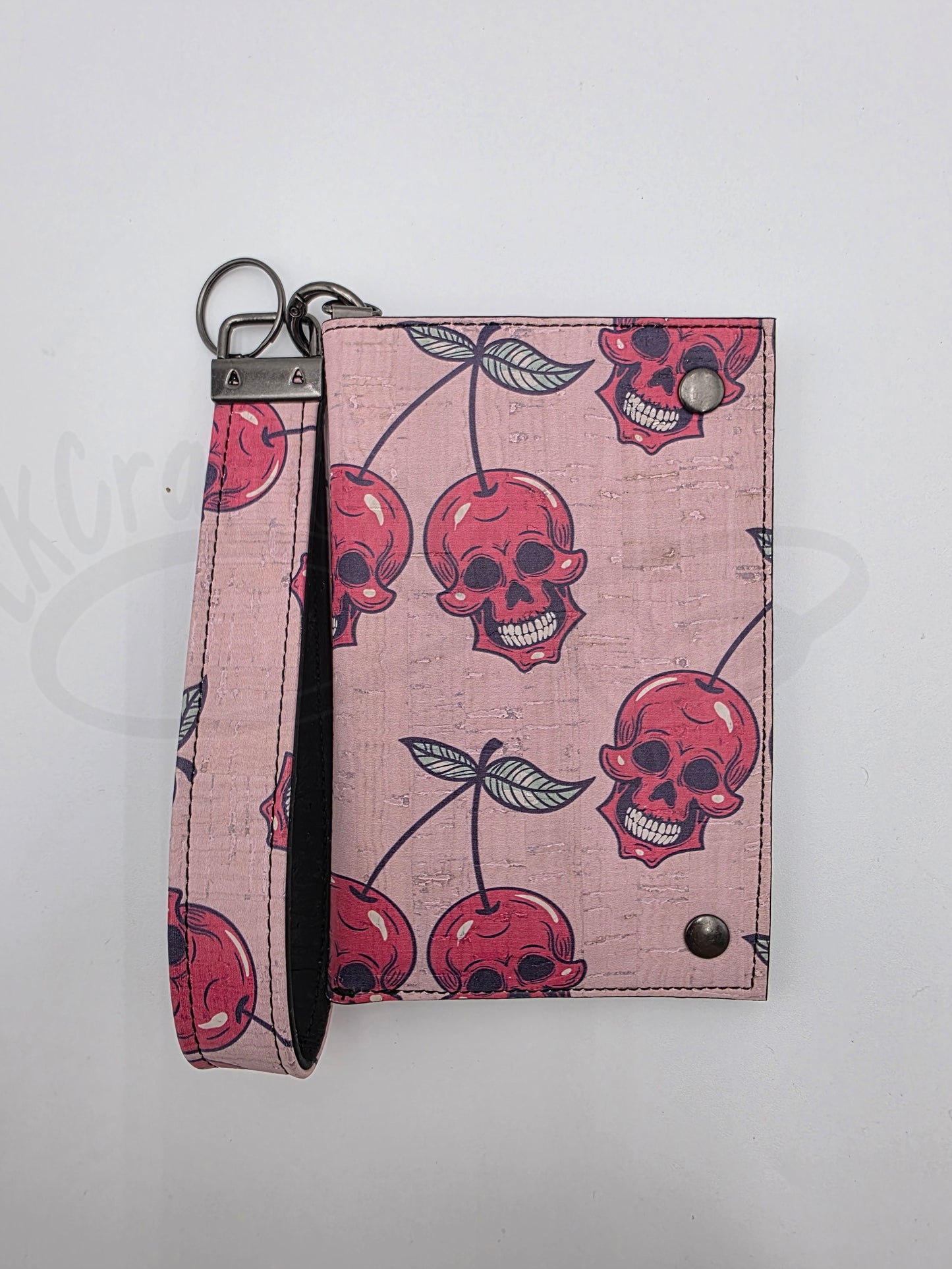 KJB wallet - cherry skulls