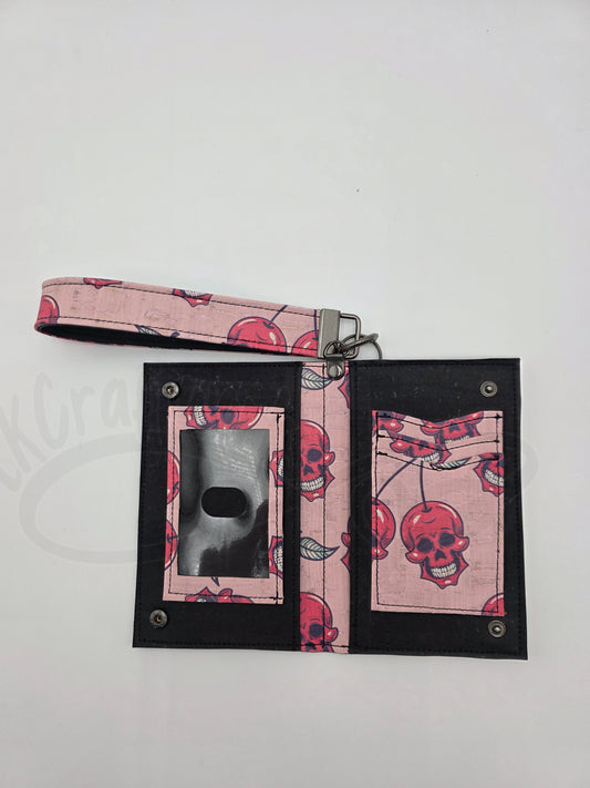 KJB wallet - cherry skulls
