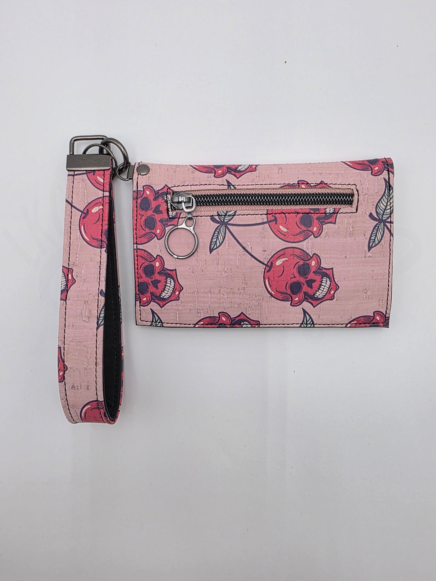 KJB wallet - cherry skulls