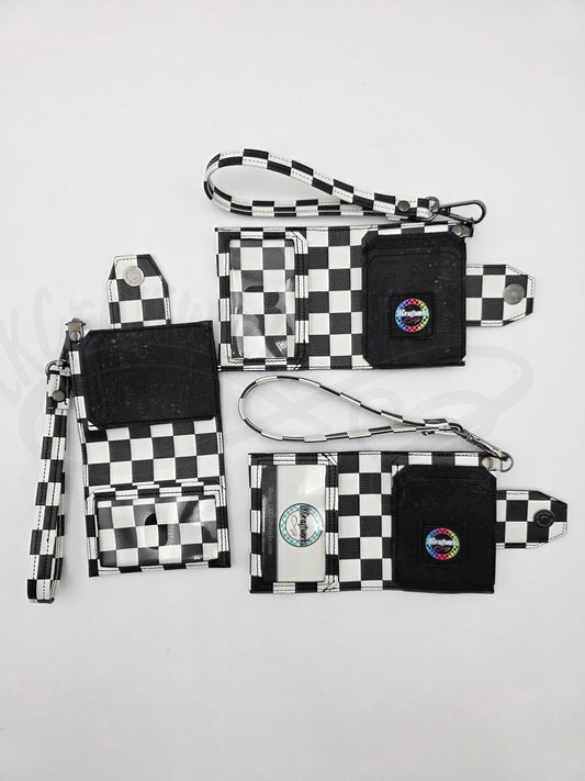Key Fob Wallet - Checkered 2