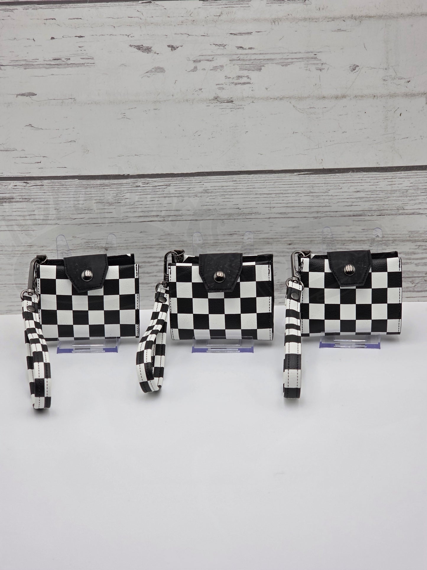 Key Fob Wallet - Checkered 2