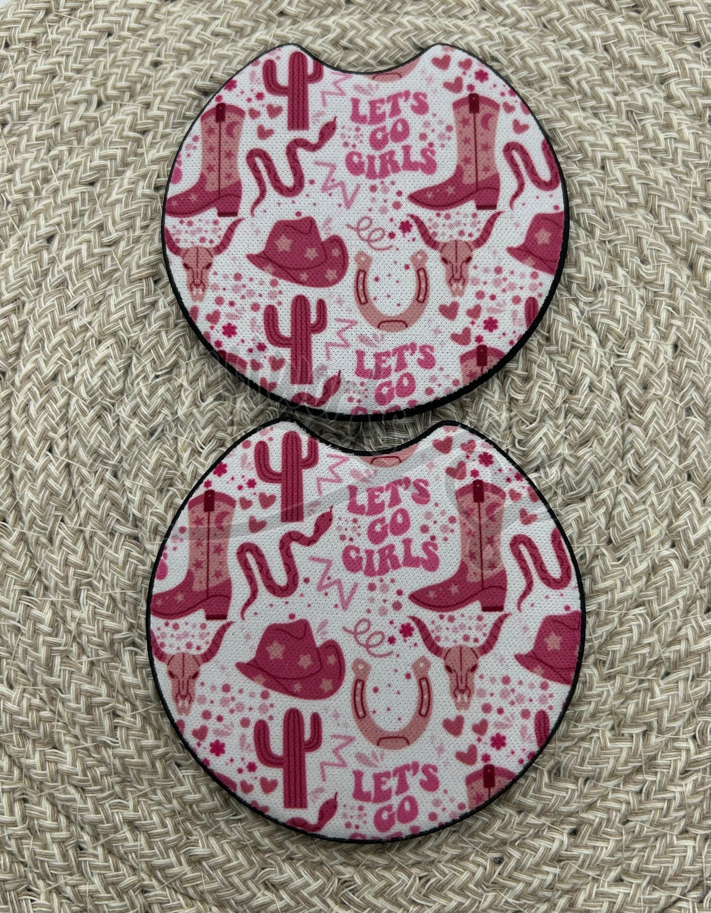 Car Coasters- Let's Go Girls