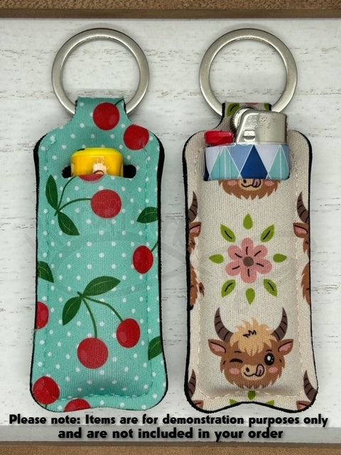 Keychain lip balm holder- Let's Go Girls