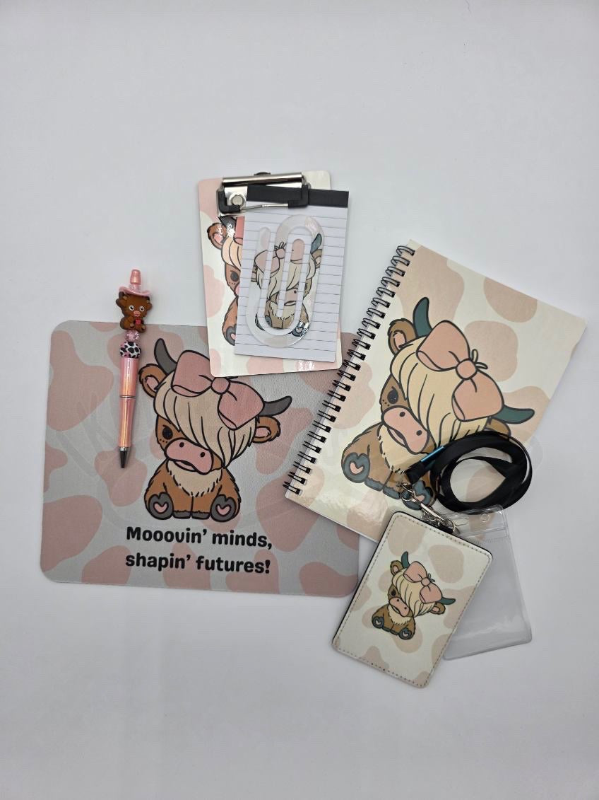 Back to School Bundle- Highland cow