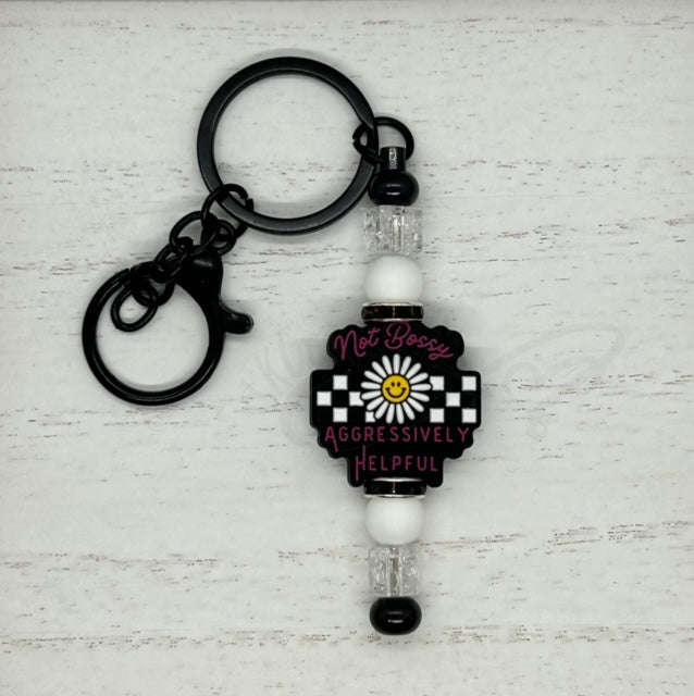 Keychain/ Purse Charm- Not Bossy