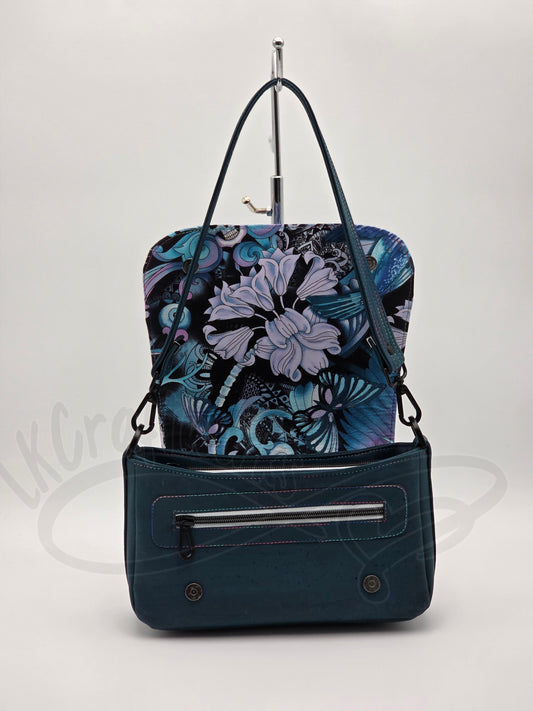 Modified Aries/Pisces crossbody - Teal western