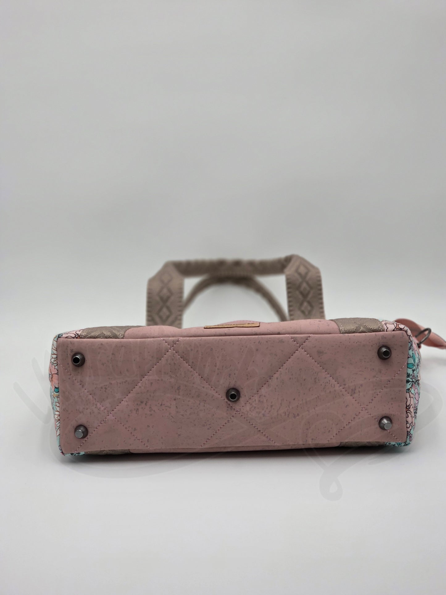 Oxbow Tote - Daisy pink, aqua, taupe