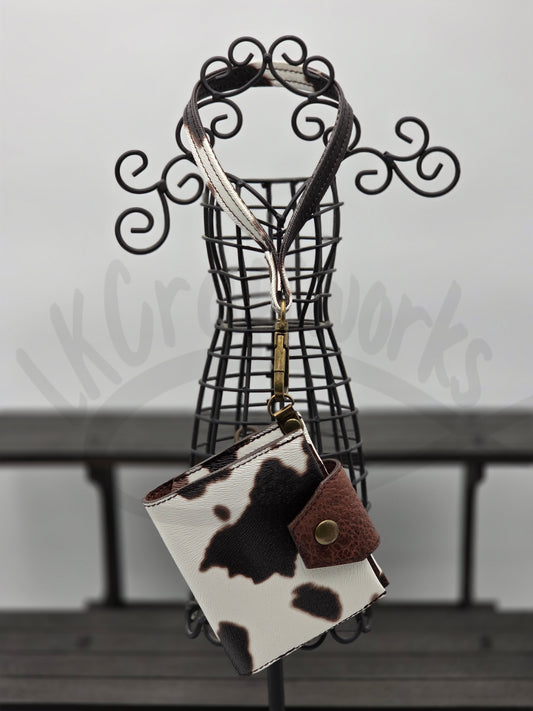 Key Fob Wallet - Cow print