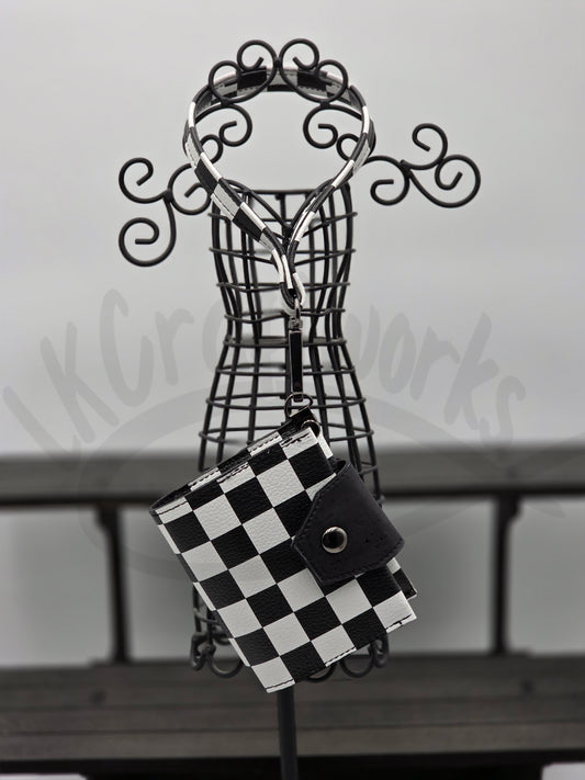 Key Fob Wallet - Checkered