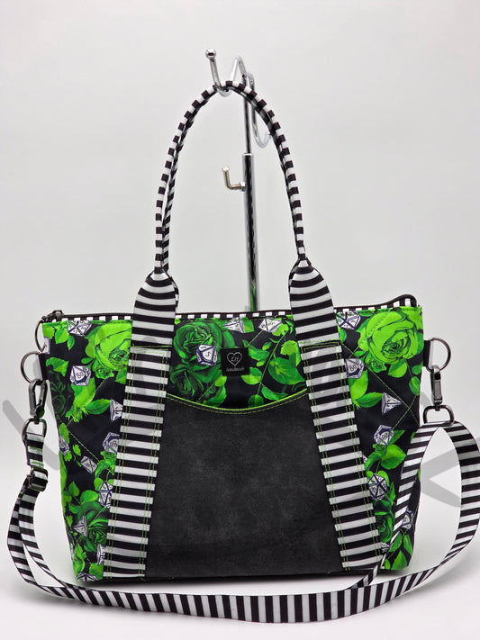 Oxbow Tote - Green roses