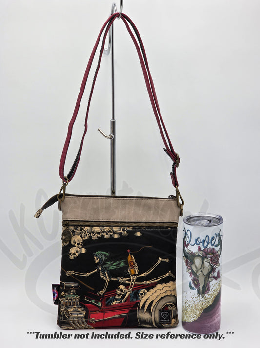Zippy bag Tall- Black/taupe