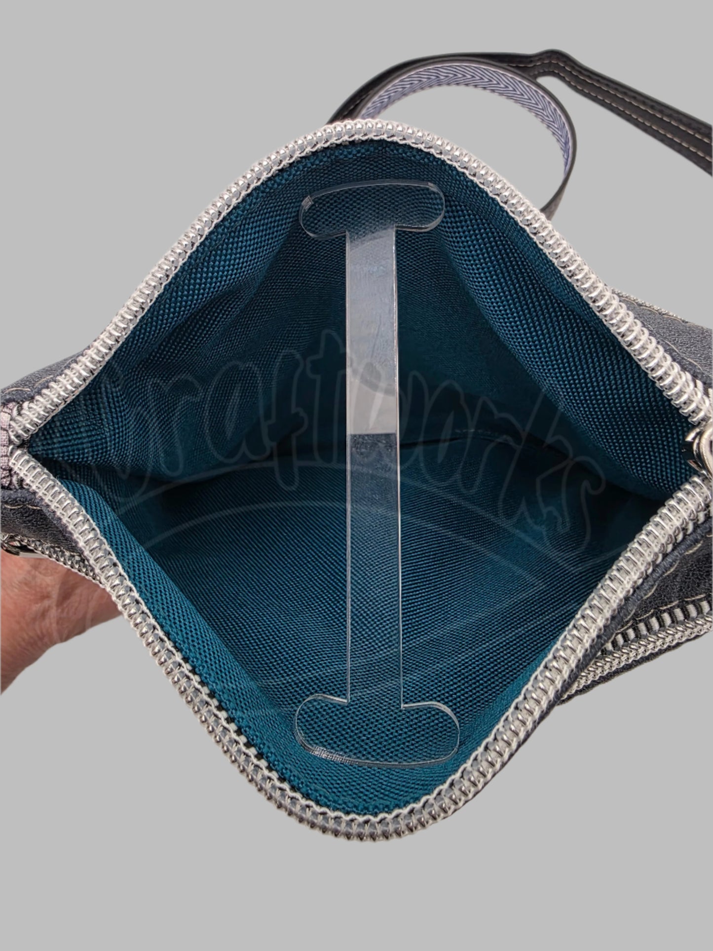 Zippy bag - Grey/blue