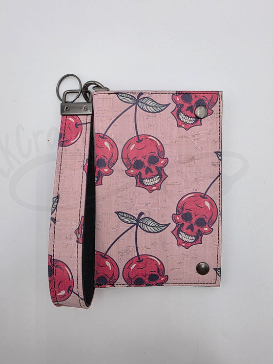KJB wallet - cherry skulls