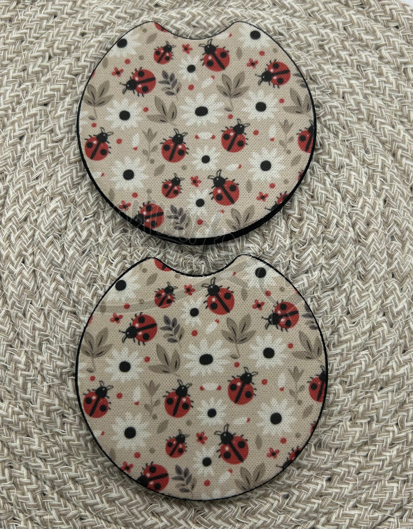 Car Coasters- Ladybugs