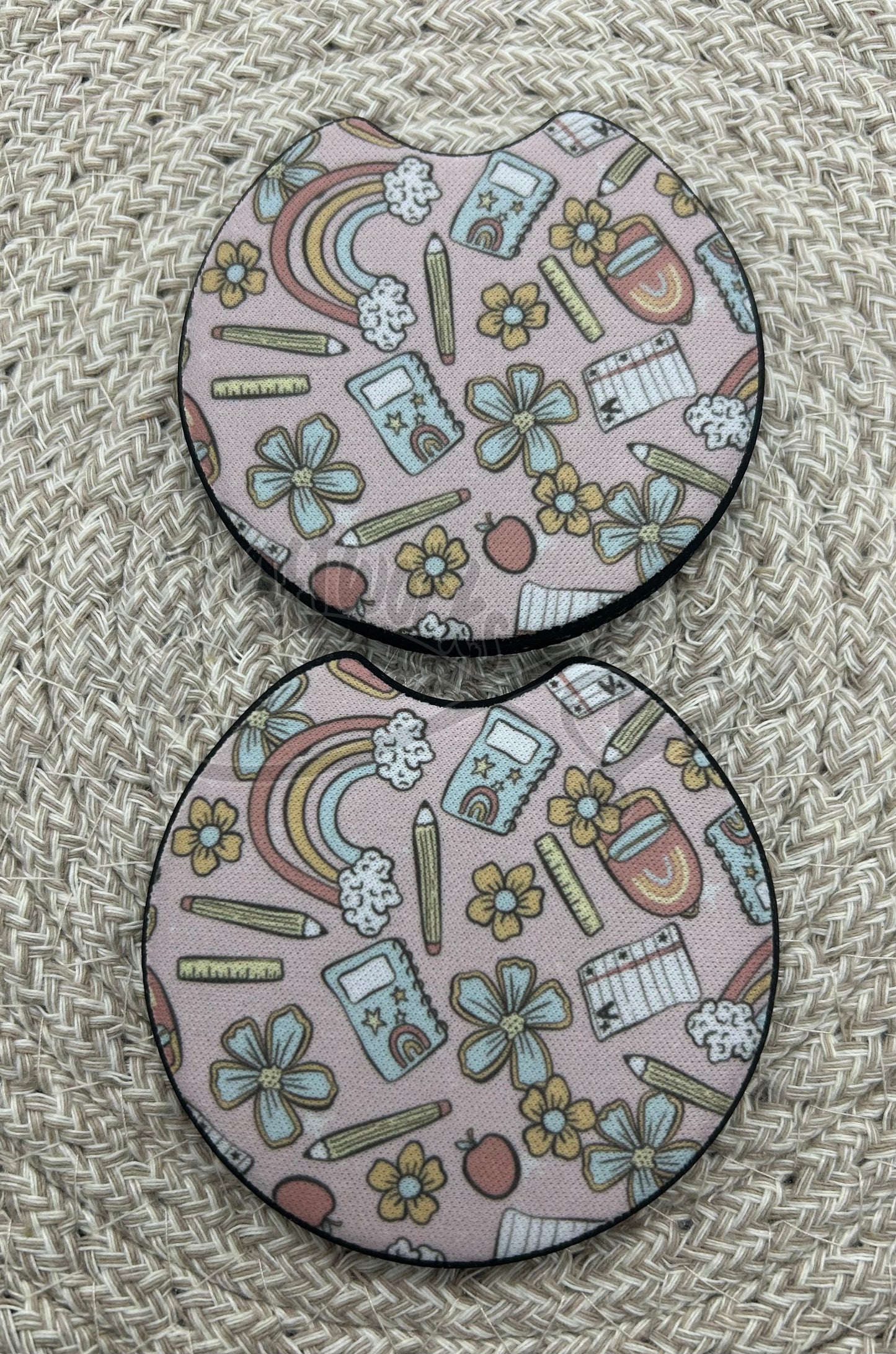 Car Coasters- Rainbow school