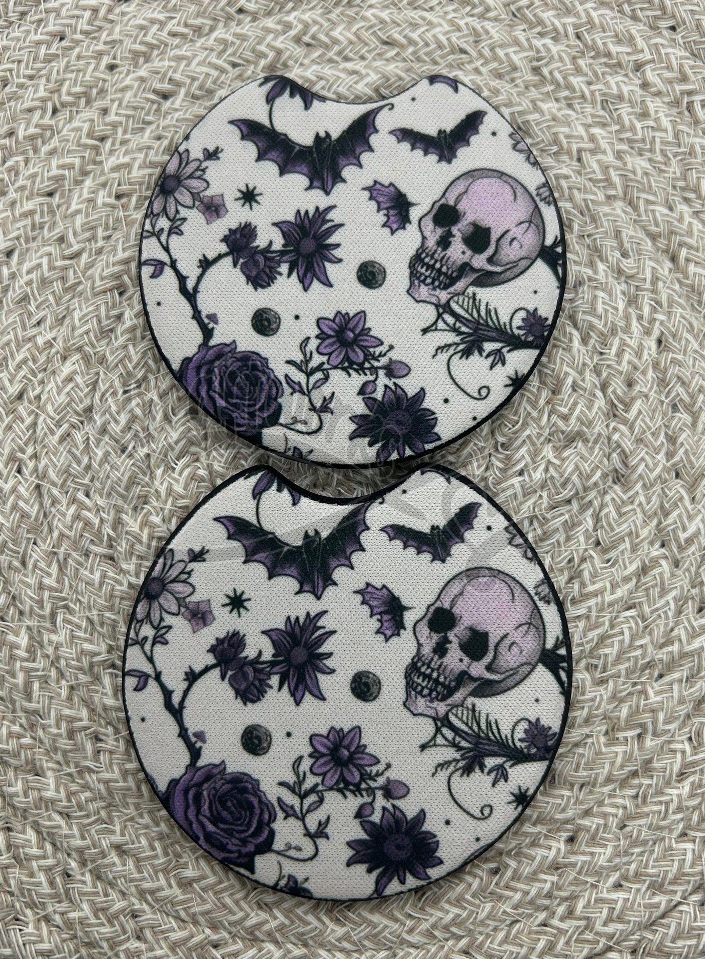Car Coasters- Bats/skull