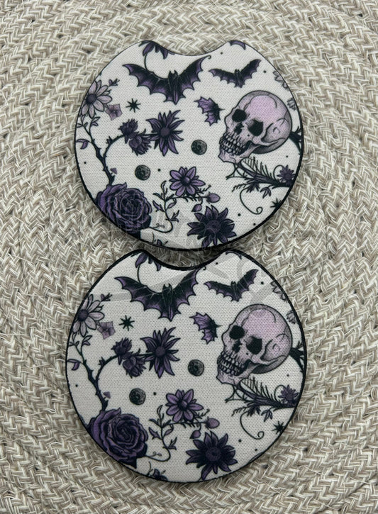 Car Coasters- Bats/skull