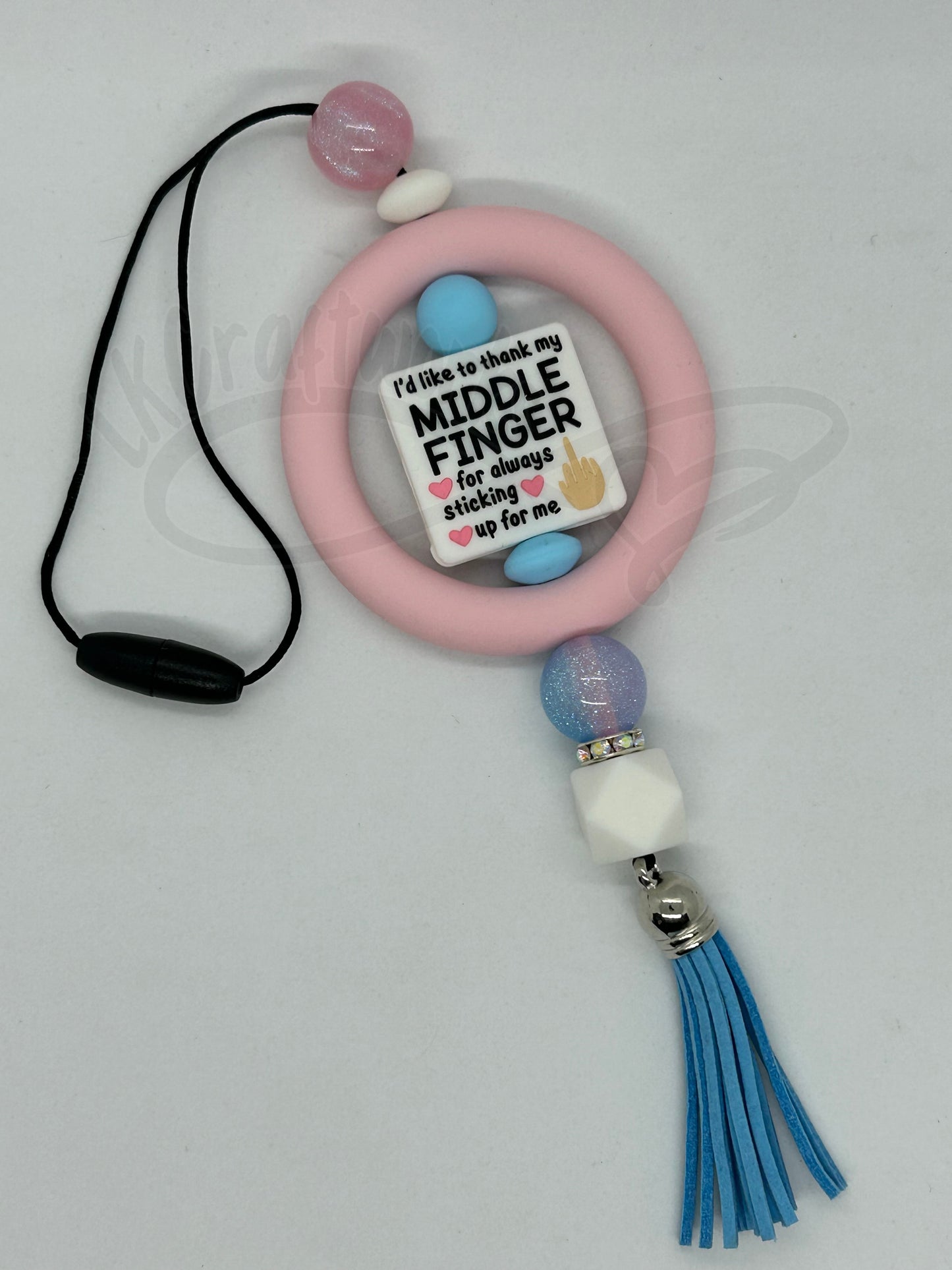 Car charm- Middle finger