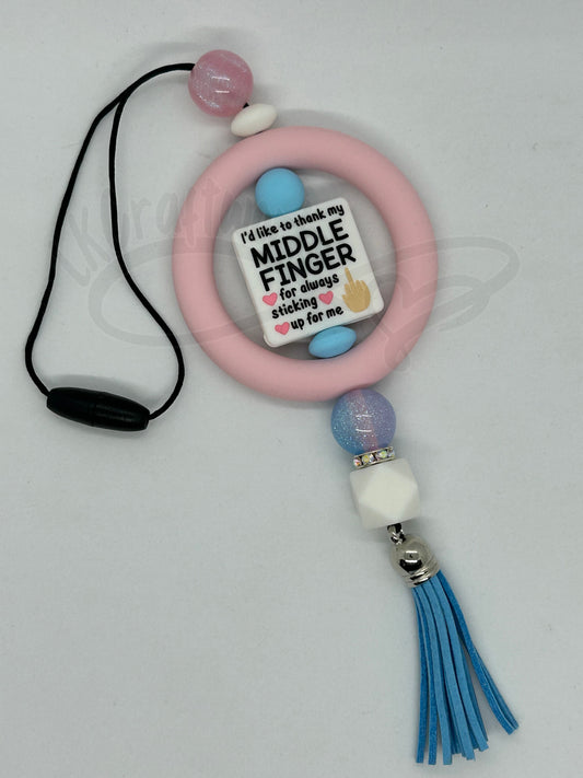 Car charm- Middle finger