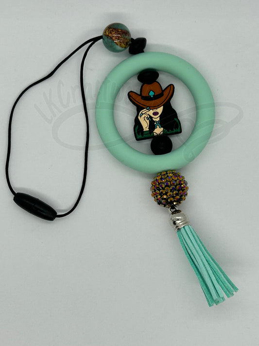 Car charm- Cowgirl