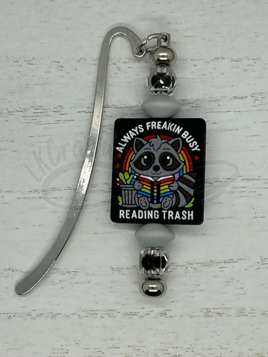 Beaded bookmark- Racoon