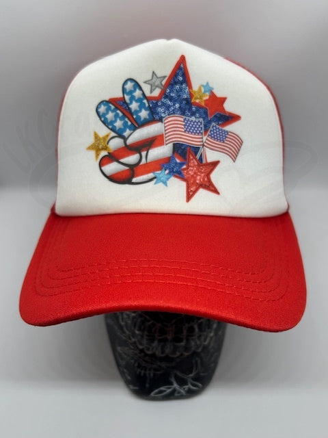Trucker Hat (snapback)- 4th of July Peace