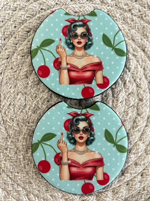 Car Coasters- Sassy Pin-up