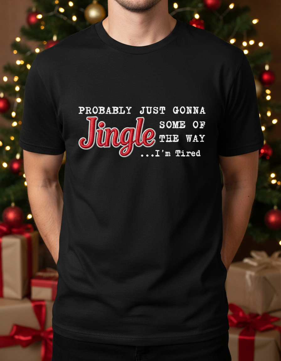 Red 'Jingle' text on a white background